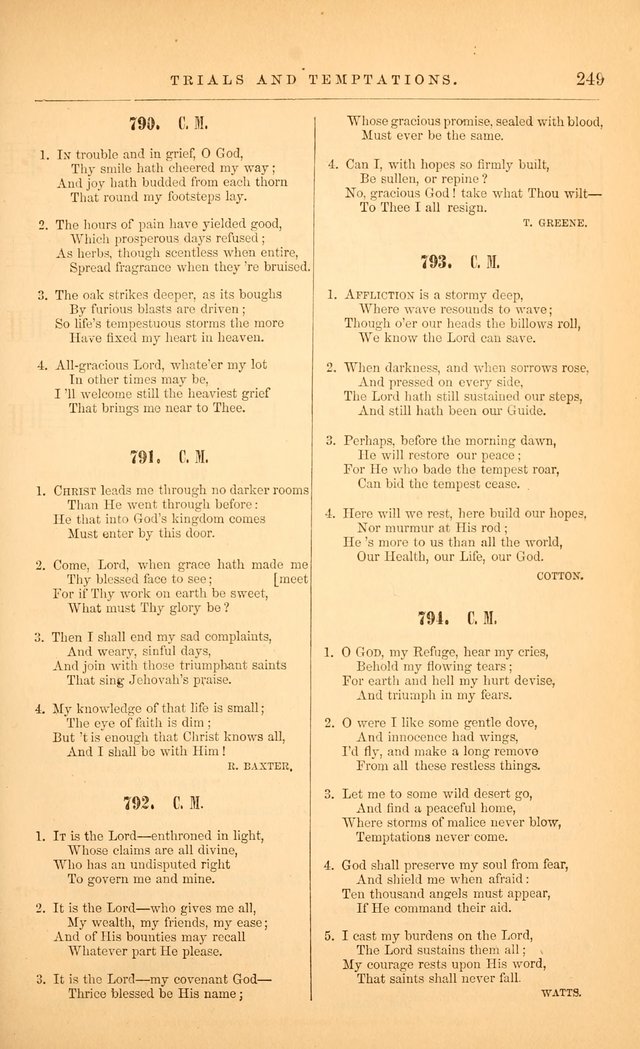 The Baptist Hymn and Tune Book: being "The Plymouth Collection" enlarged and adapted to the use of Baptist churches page 303