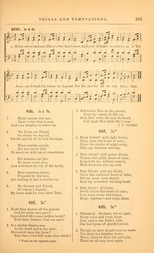 The Baptist Hymn and Tune Book: being "The Plymouth Collection" enlarged and adapted to the use of Baptist churches page 319