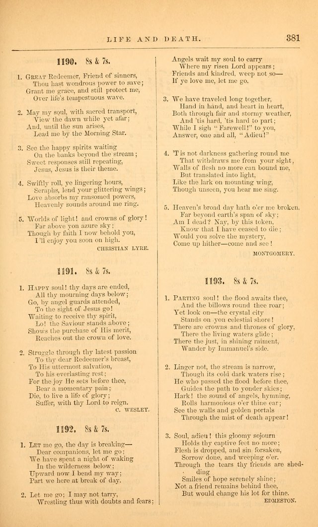 The Baptist Hymn and Tune Book: being "The Plymouth Collection" enlarged and adapted to the use of Baptist churches page 435