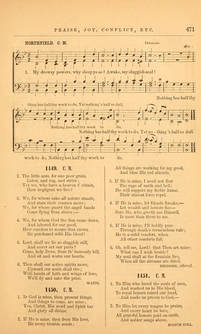 The Baptist Hymn and Tune Book: being "The Plymouth Collection" enlarged and adapted to the use of Baptist churches page 525