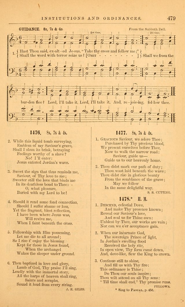 The Baptist Hymn and Tune Book: being "The Plymouth Collection" enlarged and adapted to the use of Baptist churches page 533