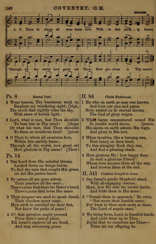 Book of Hymns and Tunes, comprising the psalms and hymns for the worship of God, approved by the general assembly of 1866, arranged with appropriate tunes... by authority of the assembly of 1873 page 138