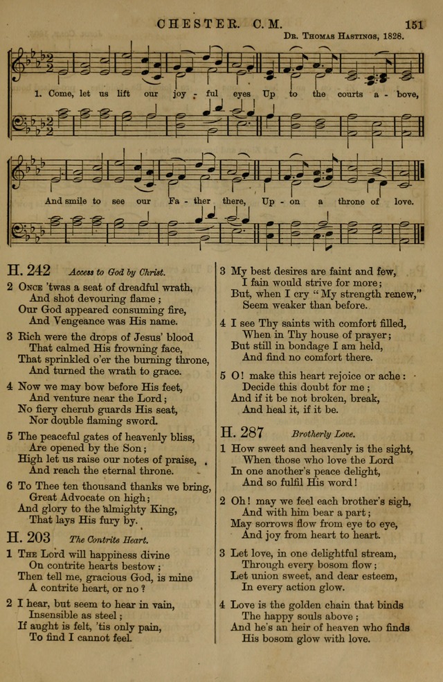 Book of Hymns and Tunes, comprising the psalms and hymns for the worship of God, approved by the general assembly of 1866, arranged with appropriate tunes... by authority of the assembly of 1873 page 147