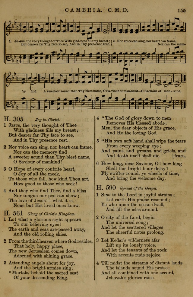 Book of Hymns and Tunes, comprising the psalms and hymns for the worship of God, approved by the general assembly of 1866, arranged with appropriate tunes... by authority of the assembly of 1873 page 151