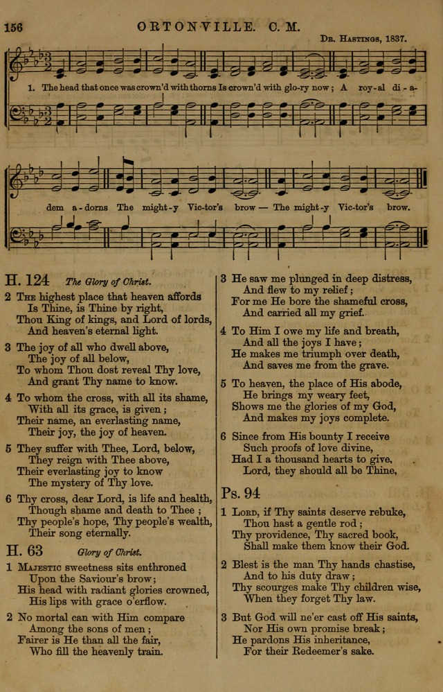 Book of Hymns and Tunes, comprising the psalms and hymns for the worship of God, approved by the general assembly of 1866, arranged with appropriate tunes... by authority of the assembly of 1873 page 152