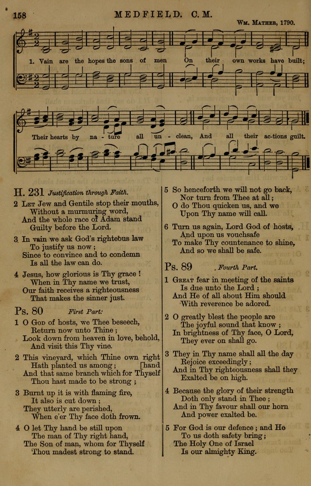 Book of Hymns and Tunes, comprising the psalms and hymns for the worship of God, approved by the general assembly of 1866, arranged with appropriate tunes... by authority of the assembly of 1873 page 154