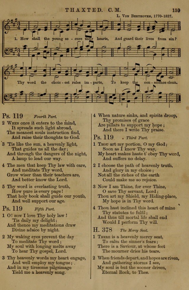 Book of Hymns and Tunes, comprising the psalms and hymns for the worship of God, approved by the general assembly of 1866, arranged with appropriate tunes... by authority of the assembly of 1873 page 155