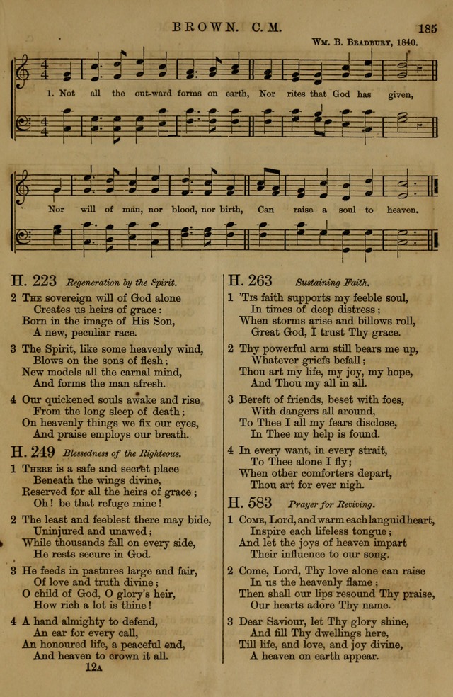 Book of Hymns and Tunes, comprising the psalms and hymns for the worship of God, approved by the general assembly of 1866, arranged with appropriate tunes... by authority of the assembly of 1873 page 183