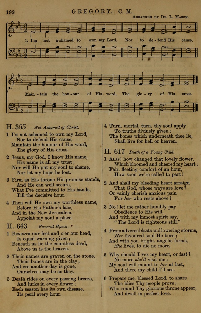 Book of Hymns and Tunes, comprising the psalms and hymns for the worship of God, approved by the general assembly of 1866, arranged with appropriate tunes... by authority of the assembly of 1873 page 190