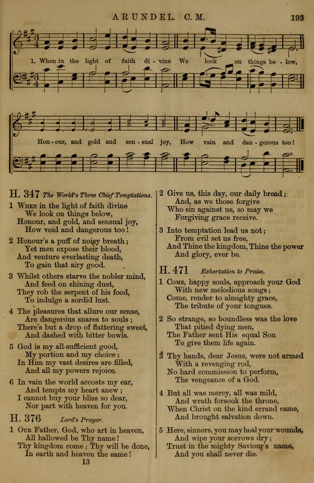 Book of Hymns and Tunes, comprising the psalms and hymns for the worship of God, approved by the general assembly of 1866, arranged with appropriate tunes... by authority of the assembly of 1873 page 191