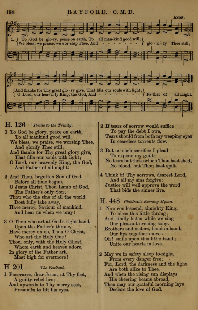 Book of Hymns and Tunes, comprising the psalms and hymns for the worship of God, approved by the general assembly of 1866, arranged with appropriate tunes... by authority of the assembly of 1873 page 192