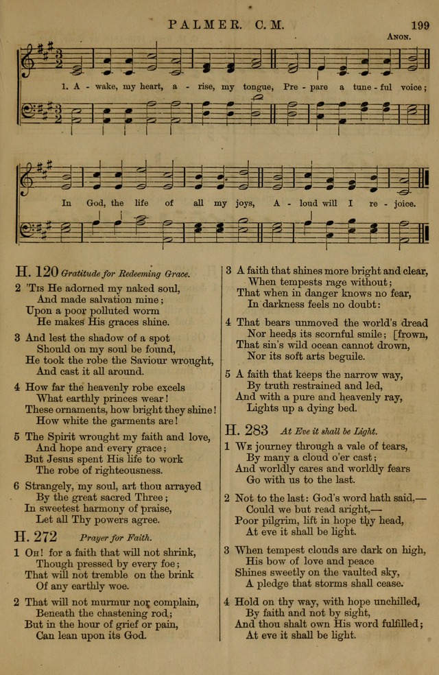 Book of Hymns and Tunes, comprising the psalms and hymns for the worship of God, approved by the general assembly of 1866, arranged with appropriate tunes... by authority of the assembly of 1873 page 197