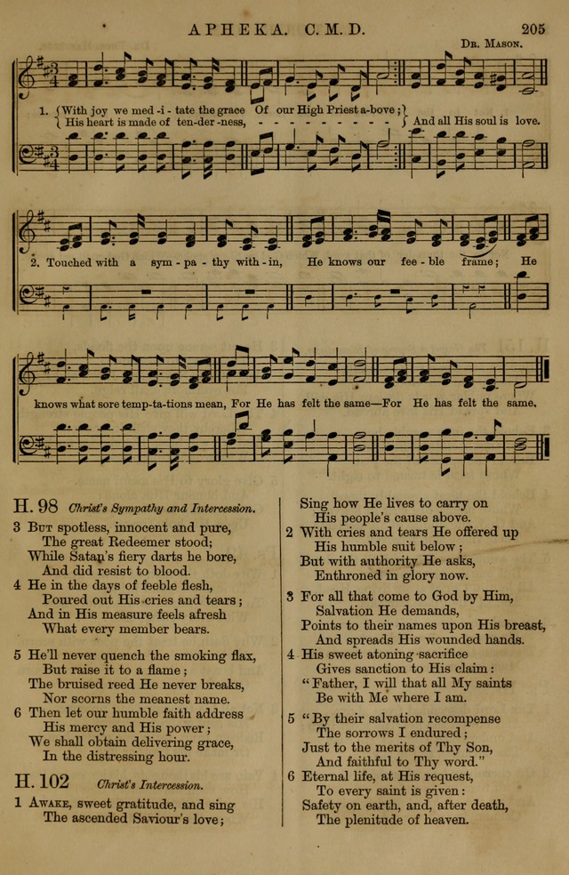 Book of Hymns and Tunes, comprising the psalms and hymns for the worship of God, approved by the general assembly of 1866, arranged with appropriate tunes... by authority of the assembly of 1873 page 203