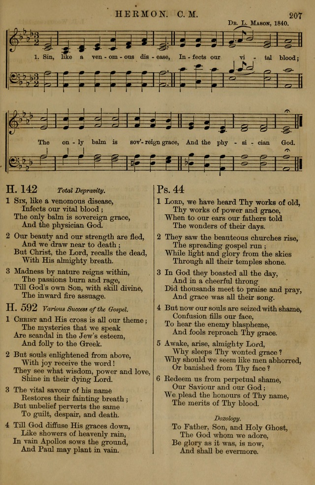 Book of Hymns and Tunes, comprising the psalms and hymns for the worship of God, approved by the general assembly of 1866, arranged with appropriate tunes... by authority of the assembly of 1873 page 205