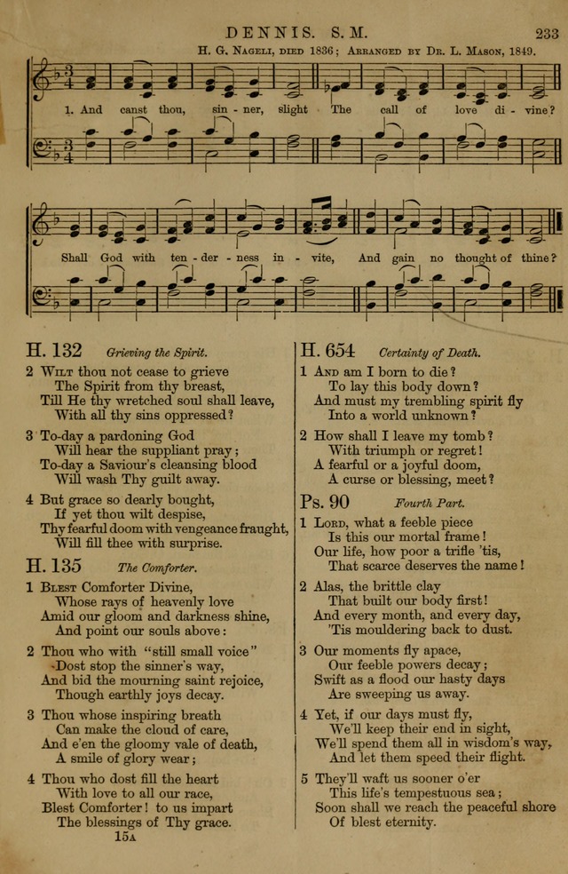 Book of Hymns and Tunes, comprising the psalms and hymns for the worship of God, approved by the general assembly of 1866, arranged with appropriate tunes... by authority of the assembly of 1873 page 231