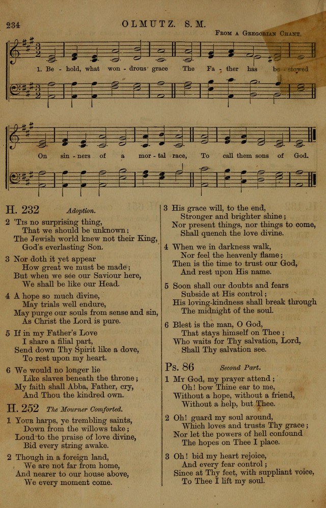 Book of Hymns and Tunes, comprising the psalms and hymns for the worship of God, approved by the general assembly of 1866, arranged with appropriate tunes... by authority of the assembly of 1873 page 232