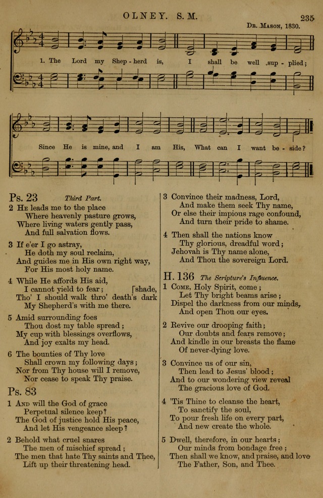Book of Hymns and Tunes, comprising the psalms and hymns for the worship of God, approved by the general assembly of 1866, arranged with appropriate tunes... by authority of the assembly of 1873 page 233
