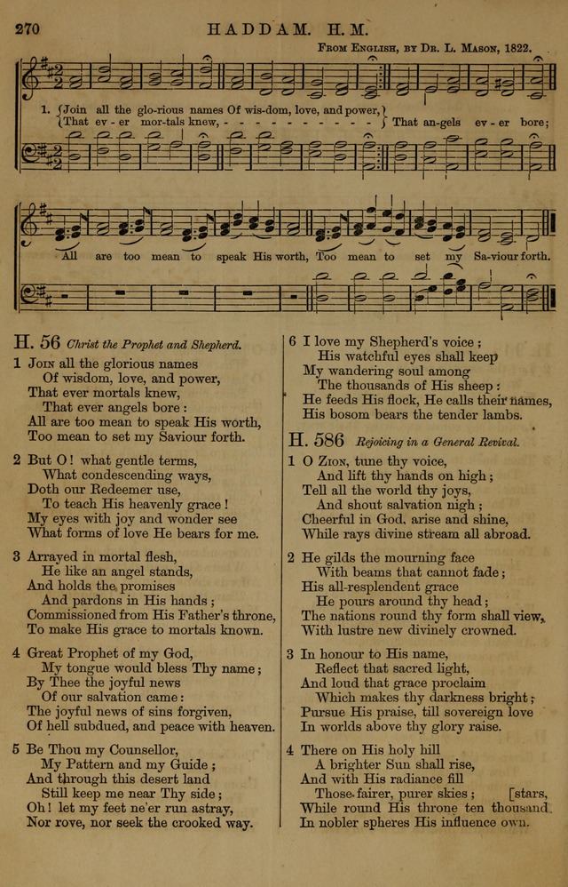 Book of Hymns and Tunes, comprising the psalms and hymns for the worship of God, approved by the general assembly of 1866, arranged with appropriate tunes... by authority of the assembly of 1873 page 268