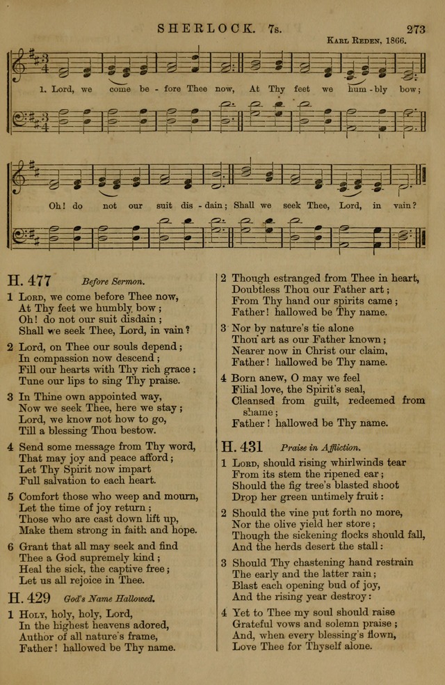 Book of Hymns and Tunes, comprising the psalms and hymns for the worship of God, approved by the general assembly of 1866, arranged with appropriate tunes... by authority of the assembly of 1873 page 271