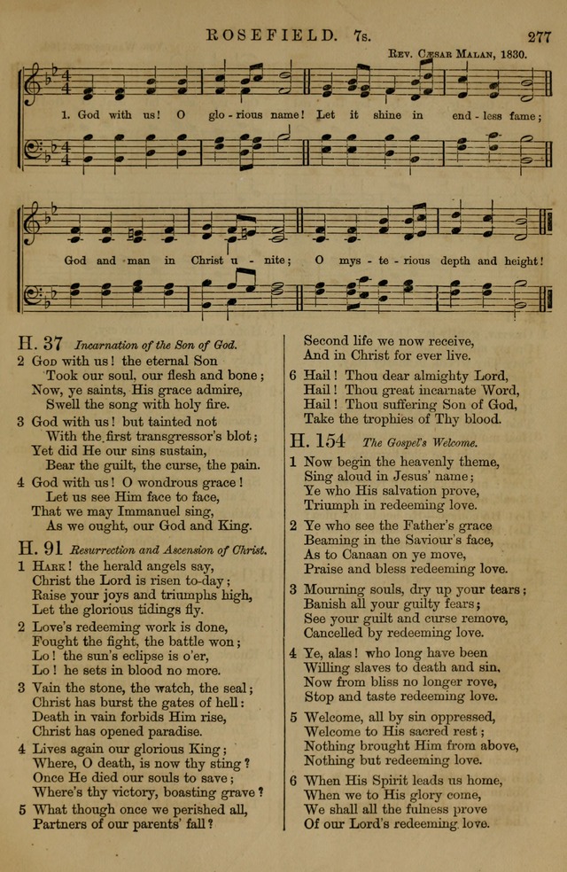 Book of Hymns and Tunes, comprising the psalms and hymns for the worship of God, approved by the general assembly of 1866, arranged with appropriate tunes... by authority of the assembly of 1873 page 275