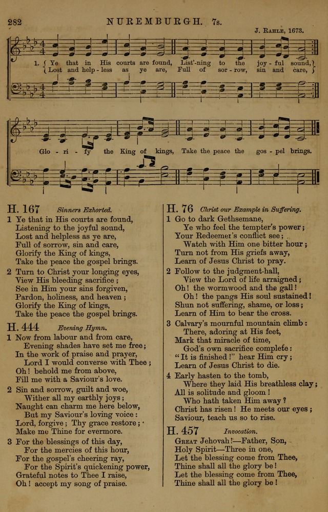 Book of Hymns and Tunes, comprising the psalms and hymns for the worship of God, approved by the general assembly of 1866, arranged with appropriate tunes... by authority of the assembly of 1873 page 280