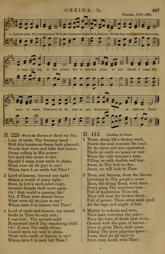 Book of Hymns and Tunes, comprising the psalms and hymns for the worship of God, approved by the general assembly of 1866, arranged with appropriate tunes... by authority of the assembly of 1873 page 285
