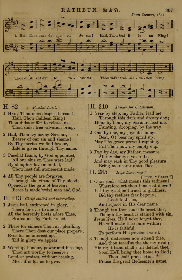 Book of Hymns and Tunes, comprising the psalms and hymns for the worship of God, approved by the general assembly of 1866, arranged with appropriate tunes... by authority of the assembly of 1873 page 305