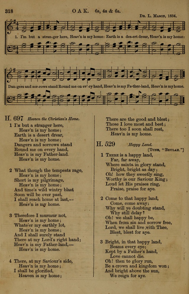 Book of Hymns and Tunes, comprising the psalms and hymns for the worship of God, approved by the general assembly of 1866, arranged with appropriate tunes... by authority of the assembly of 1873 page 316