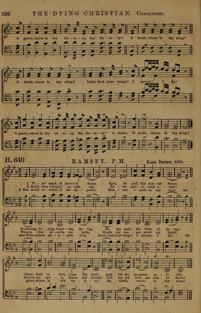 Book of Hymns and Tunes, comprising the psalms and hymns for the worship of God, approved by the general assembly of 1866, arranged with appropriate tunes... by authority of the assembly of 1873 page 324