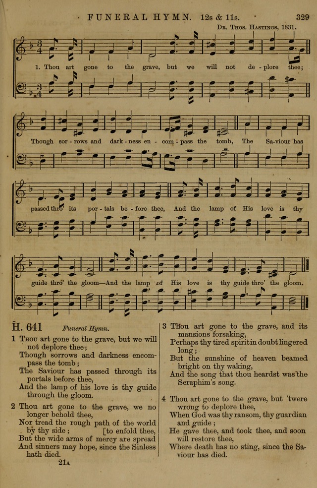 Book of Hymns and Tunes, comprising the psalms and hymns for the worship of God, approved by the general assembly of 1866, arranged with appropriate tunes... by authority of the assembly of 1873 page 327