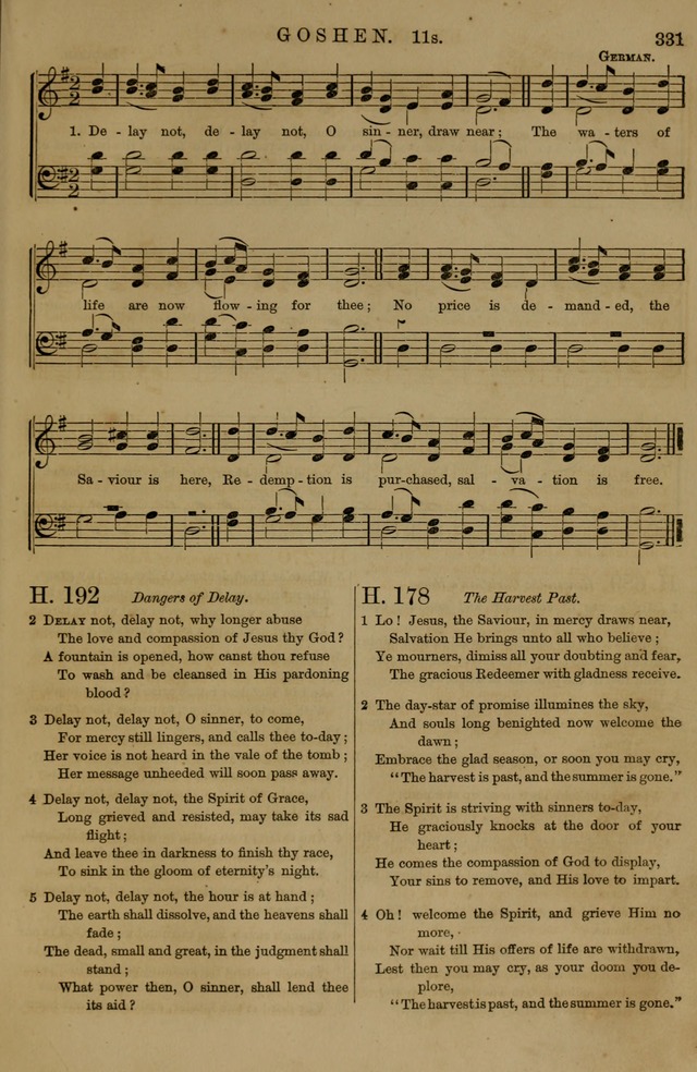 Book of Hymns and Tunes, comprising the psalms and hymns for the worship of God, approved by the general assembly of 1866, arranged with appropriate tunes... by authority of the assembly of 1873 page 329