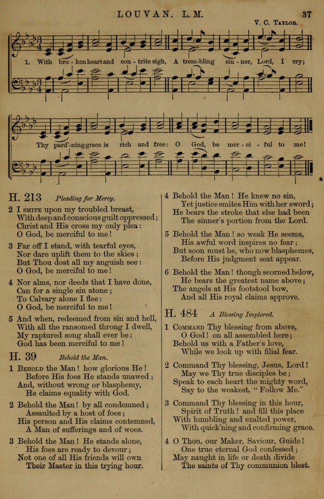 Book of Hymns and Tunes, comprising the psalms and hymns for the worship of God, approved by the general assembly of 1866, arranged with appropriate tunes... by authority of the assembly of 1873 page 33
