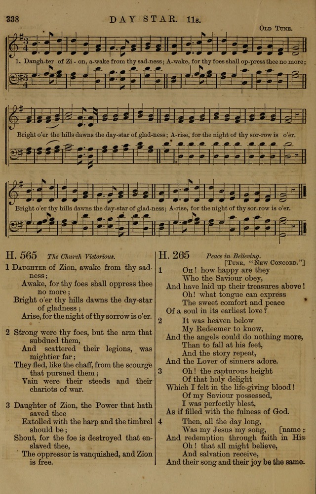 Book of Hymns and Tunes, comprising the psalms and hymns for the worship of God, approved by the general assembly of 1866, arranged with appropriate tunes... by authority of the assembly of 1873 page 336