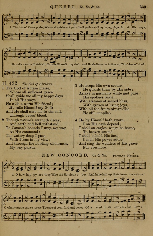 Book of Hymns and Tunes, comprising the psalms and hymns for the worship of God, approved by the general assembly of 1866, arranged with appropriate tunes... by authority of the assembly of 1873 page 337