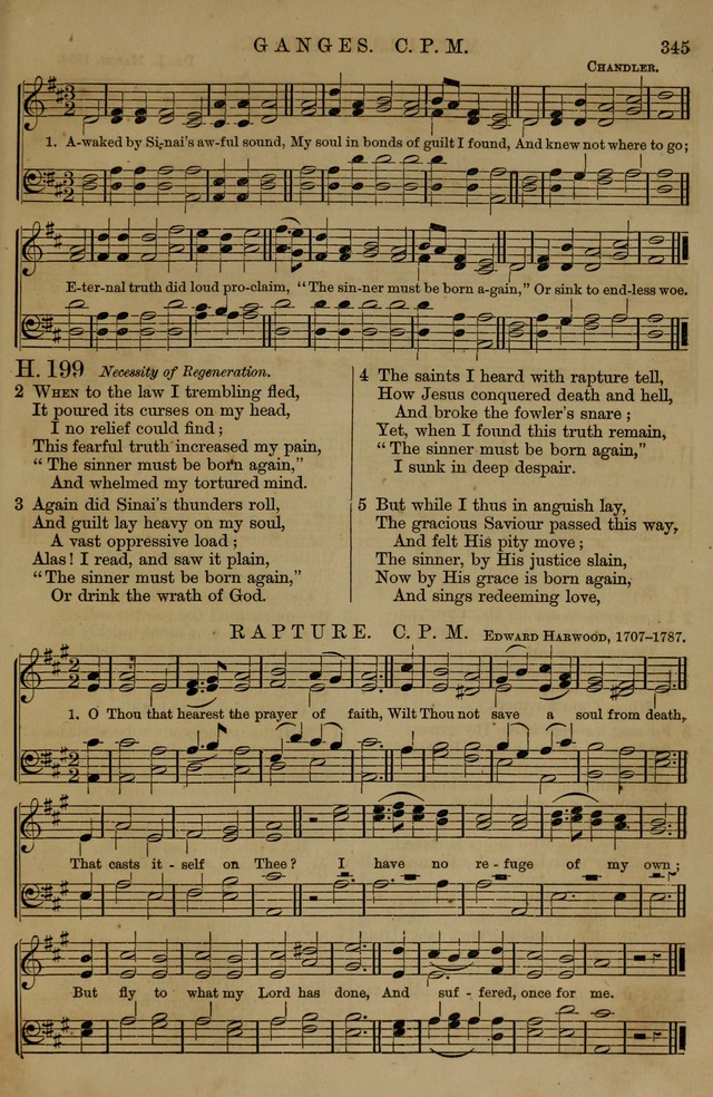 Book of Hymns and Tunes, comprising the psalms and hymns for the worship of God, approved by the general assembly of 1866, arranged with appropriate tunes... by authority of the assembly of 1873 page 343