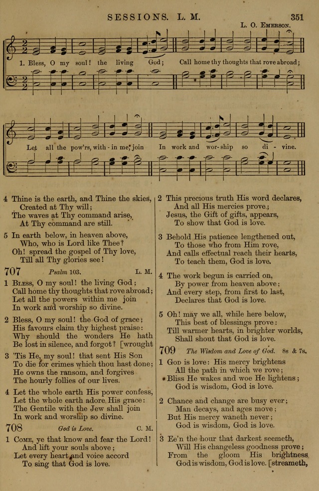 Book of Hymns and Tunes, comprising the psalms and hymns for the worship of God, approved by the general assembly of 1866, arranged with appropriate tunes... by authority of the assembly of 1873 page 349