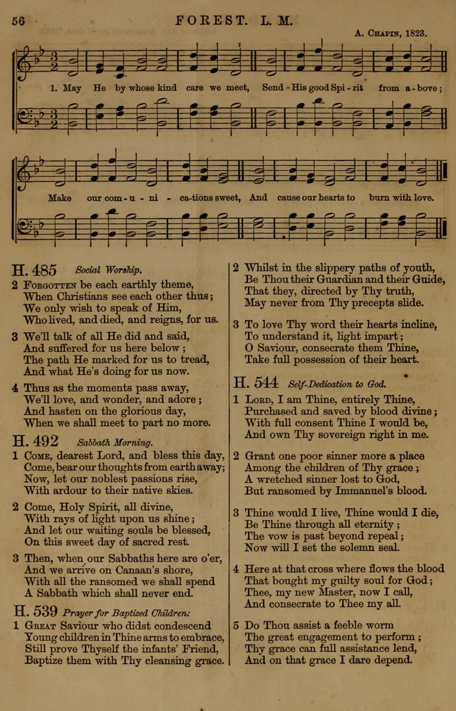 Book of Hymns and Tunes, comprising the psalms and hymns for the worship of God, approved by the general assembly of 1866, arranged with appropriate tunes... by authority of the assembly of 1873 page 52