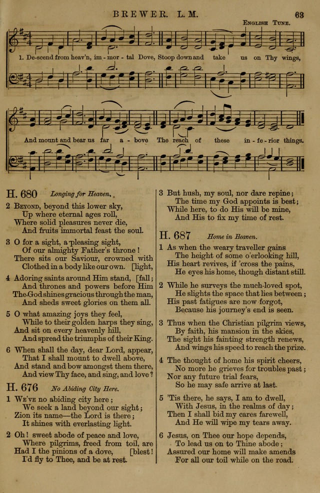 Book of Hymns and Tunes, comprising the psalms and hymns for the worship of God, approved by the general assembly of 1866, arranged with appropriate tunes... by authority of the assembly of 1873 page 59