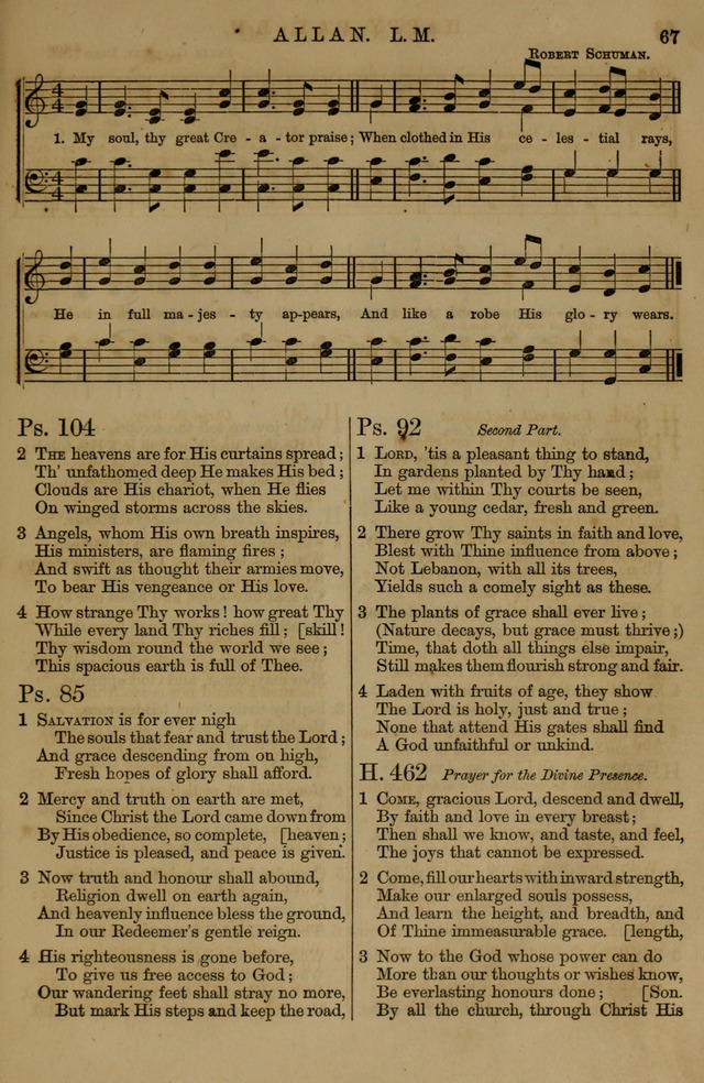 Book of Hymns and Tunes, comprising the psalms and hymns for the worship of God, approved by the general assembly of 1866, arranged with appropriate tunes... by authority of the assembly of 1873 page 63
