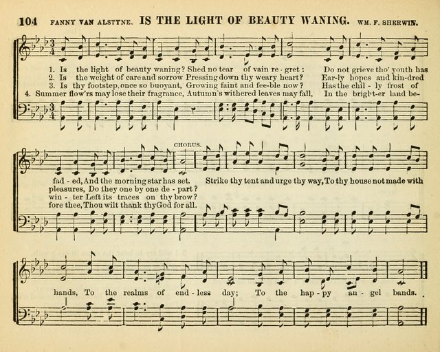 Bright Jewels for the Sunday School: a new collection of Sunday School songs written expressly for this work, many of which are the latest compositions of William B. Bradbury... page 109