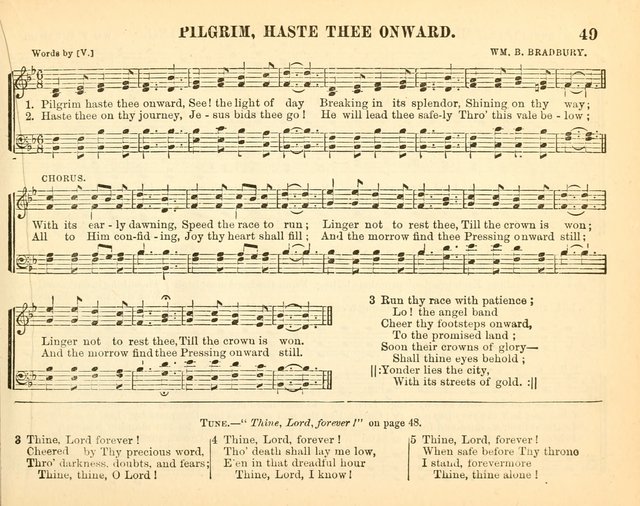 Bright Jewels for the Sunday School: a new collection of Sunday School songs written expressly for this work, many of which are the latest compositions of William B. Bradbury... page 54