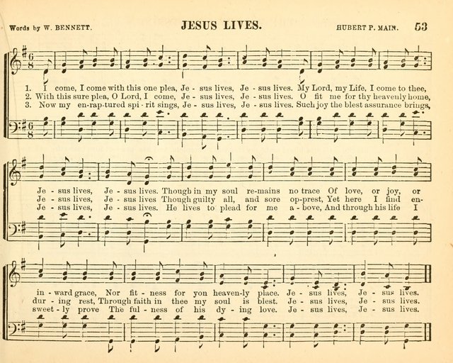 Bright Jewels for the Sunday School: a new collection of Sunday School songs written expressly for this work, many of which are the latest compositions of William B. Bradbury... page 58