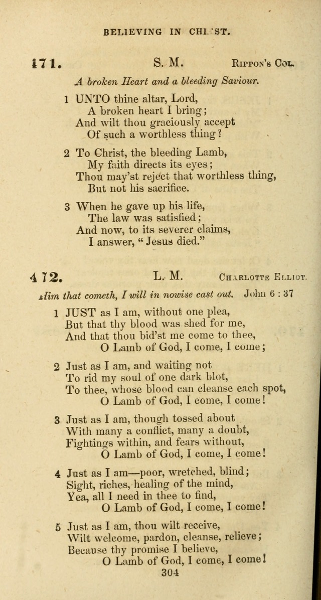 The Baptist Psalmody: a selection of hymns for the worship of God page 304