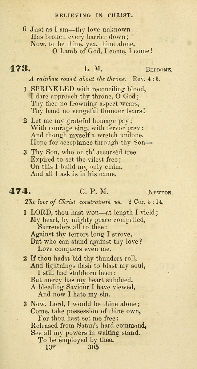 The Baptist Psalmody: a selection of hymns for the worship of God page 305