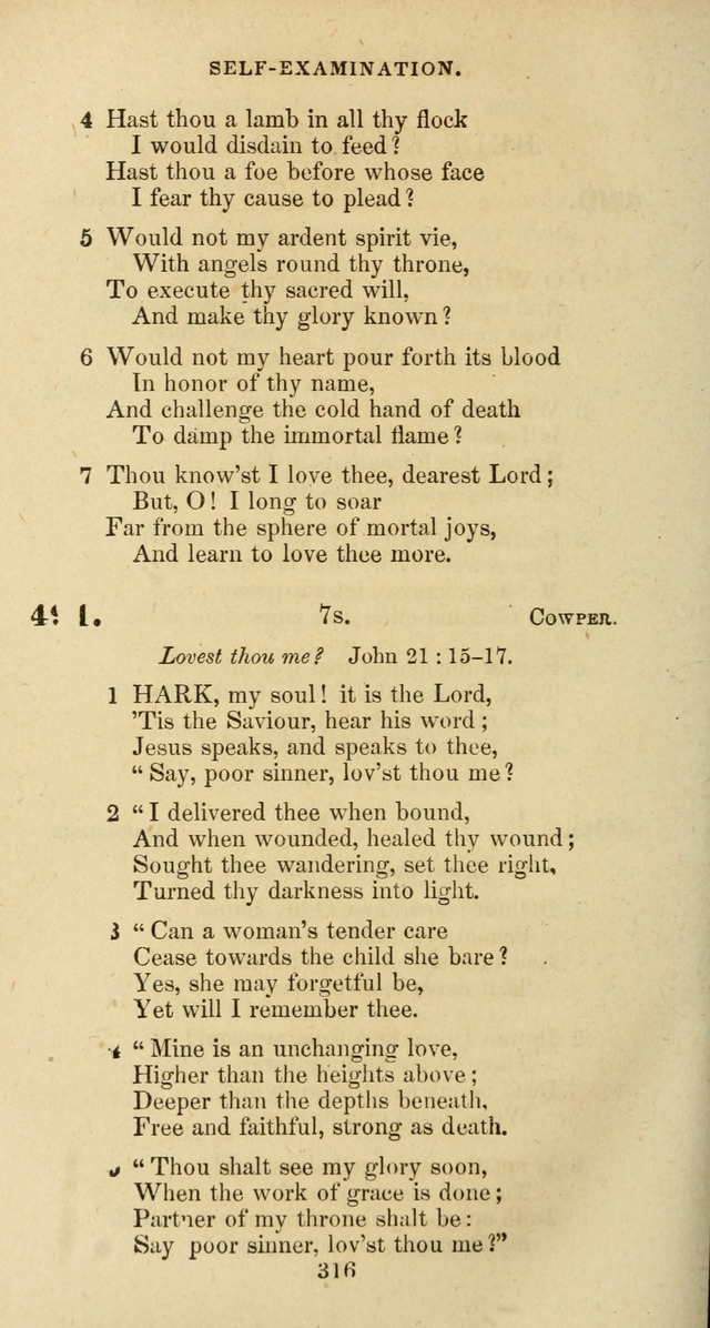 The Baptist Psalmody: a selection of hymns for the worship of God page 316