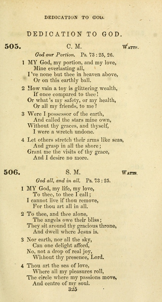 The Baptist Psalmody: a selection of hymns for the worship of God page 325