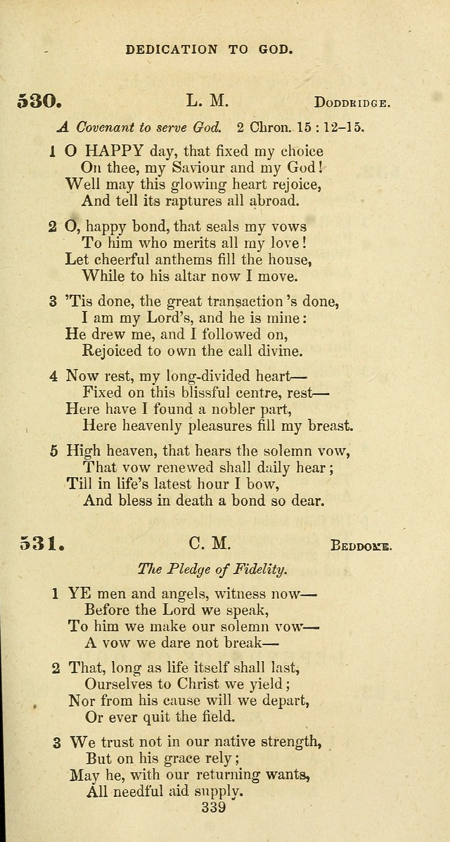 The Baptist Psalmody: a selection of hymns for the worship of God page 339