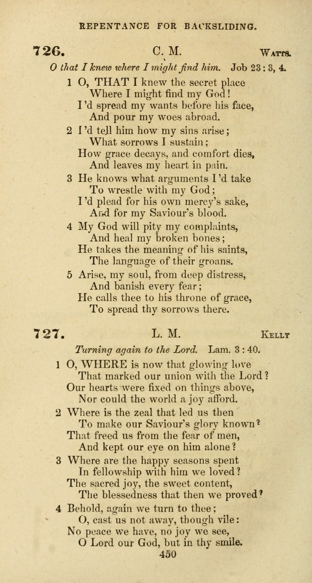 The Baptist Psalmody: a selection of hymns for the worship of God page 450