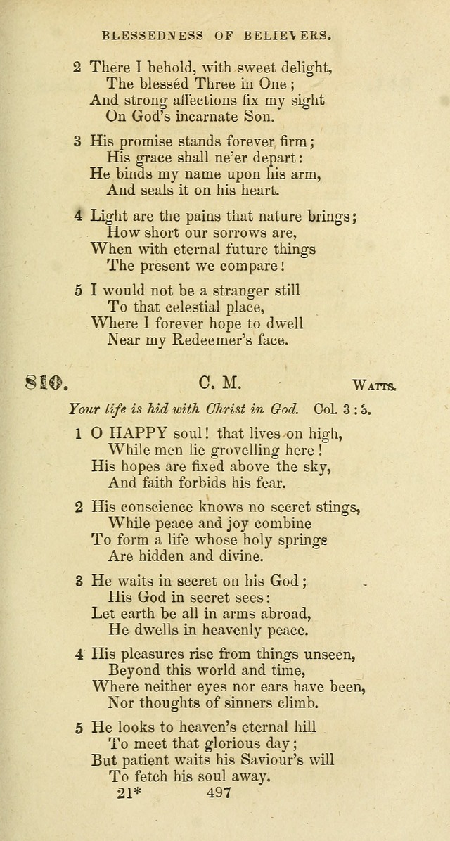 The Baptist Psalmody: a selection of hymns for the worship of God page 497