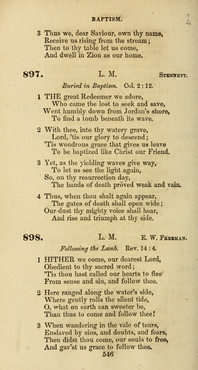 The Baptist Psalmody: a selection of hymns for the worship of God page 546